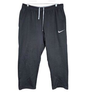 Mens Nike Therma-Fit Black Jogger Sweatpants 100% Polyester Drawstring Size XL